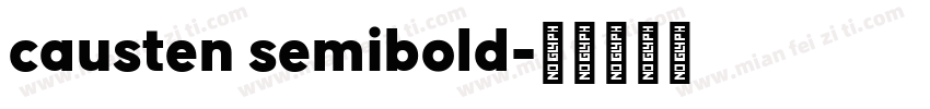 causten semibold字体转换